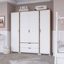 Hanah Home Nisan 1600-024 Nogal claro y blanco